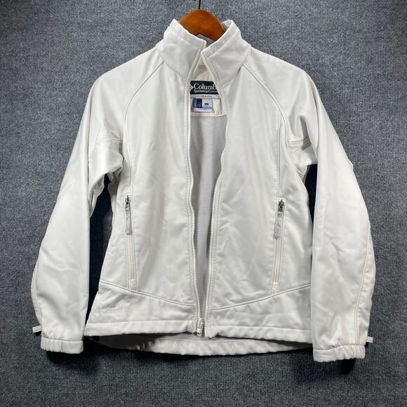 Columbia Core Interchange Jacket Women's Small Green/White Omni-Tech Outdoors - Picture 7 of 8